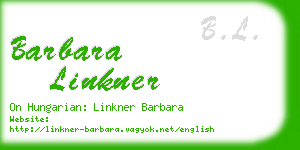 barbara linkner business card